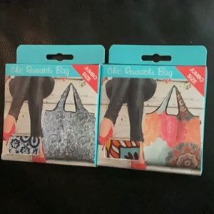 NWT 2 Chic Reusable Bags